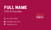 Quirky Script Wordmark Business Card Image Preview