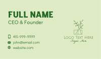 Green Plant Seedlings  Business Card Image Preview