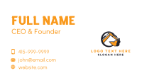 Excavator Industrial Construction Business Card Design