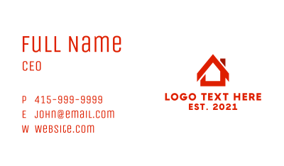 Red Building  Business Card Image Preview