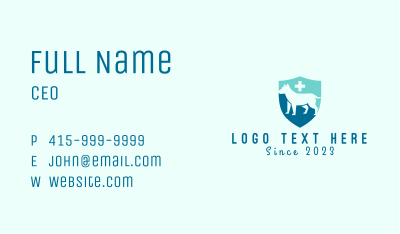 Animal Healthcare Clinic  Business Card Image Preview