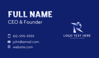 Geometric Brand Tech Business Card Preview
