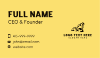Mountain Excavator Contractor Business Card Image Preview