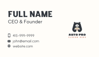 Bear Burger Restaurant Business Card Image Preview