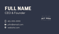 Professional White Wordmark  Business Card Image Preview