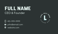 Generic Agency Lettermark Business Card Image Preview