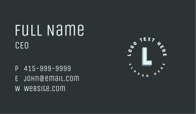 Generic Agency Lettermark Business Card Image Preview