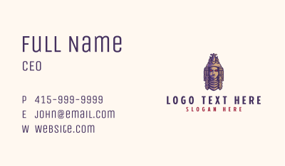 Ethnic Mayan Statue  Business Card Image Preview