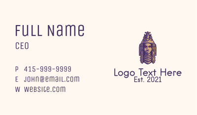 Ethnic Mayan Statue  Business Card