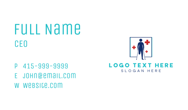 Human Patient Disability Business Card Design Image Preview