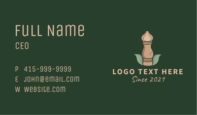 Condiment Shaker  Business Card Image Preview
