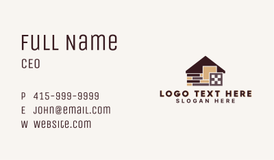 House Floor Tiling  Business Card Image Preview