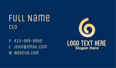 Swirly Noodle Business Card