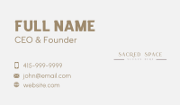 Elegant Simple Wordmark Business Card Image Preview