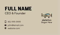 Toy Military Airplane Business Card Design