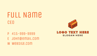 Hot Dog Sausage Factory Business Card Image Preview