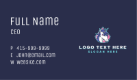 Unicorn Gaming Streamer Business Card Image Preview