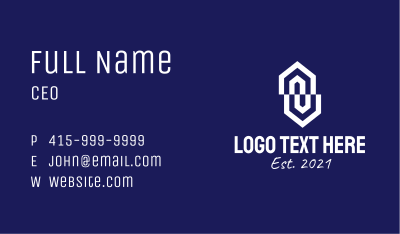 White Home Builder  Business Card