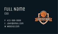 Basketball Sports Shield Business Card Image Preview