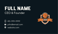 Basketball Sports Shield Business Card Image Preview