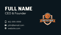 Basketball Sports Shield Business Card Preview