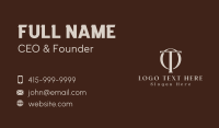 Luxury Real Estate Monogram Business Card Preview