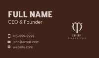 Luxury Real Estate Monogram Business Card Image Preview