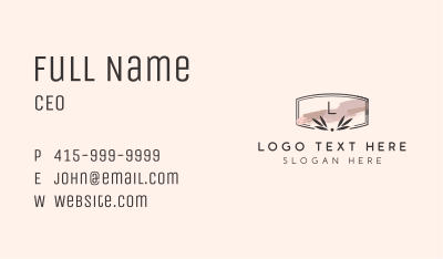 Boutique Watercolor Lettermark Business Card Image Preview