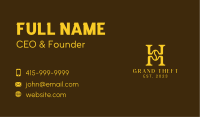 Premium Coffee Letter H Business Card Image Preview