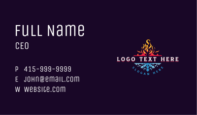 Fire Ice Thermal Business Card Image Preview