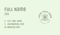 Holistic Meditation Lotus Flower Business Card Image Preview