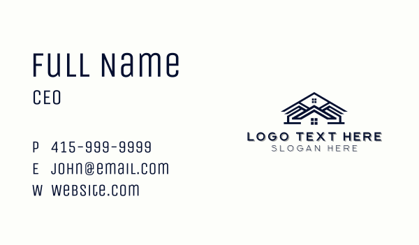 House Roofing Renovation Business Card Design Image Preview