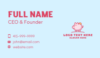 Sunshine Pig Cartoon Business Card Preview