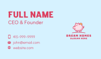 Sunshine Pig Cartoon Business Card Image Preview