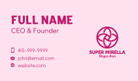 Pink Flower Spa  Business Card Image Preview