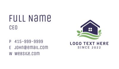 House Garden Landscaping Business Card Image Preview