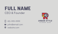 Football Sports Letter R Business Card Image Preview