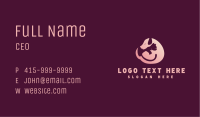 Dog Cat Animal Veterinary Business Card Image Preview
