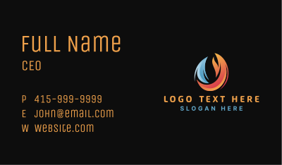 Industrial Fire Gas Business Card Image Preview
