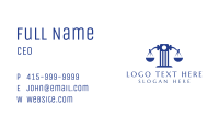 Blue Tower Scale Business Card Image Preview