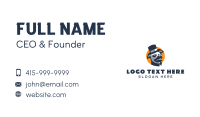 Bulldog Cool Hat Business Card Image Preview