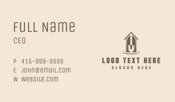 Trowel Contractor Construction Business Card Design Image Preview