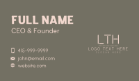 Elegant Brand Letter Business Card Image Preview