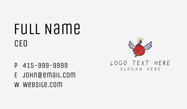 Angry Bird Bomb Business Card Design Image Preview