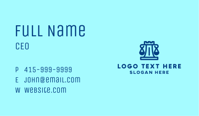 Fortress Law Firm  Business Card Image Preview