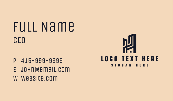 High Rise Building Property  Business Card Design Image Preview