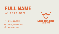 Orange Shovel Deer Business Card Image Preview