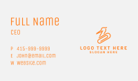 Swan Paper Clip Business Card Image Preview