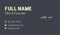 Skater Punk Grafitti  Business Card Image Preview