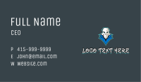 Streaming Skull Mascot  Business Card Image Preview